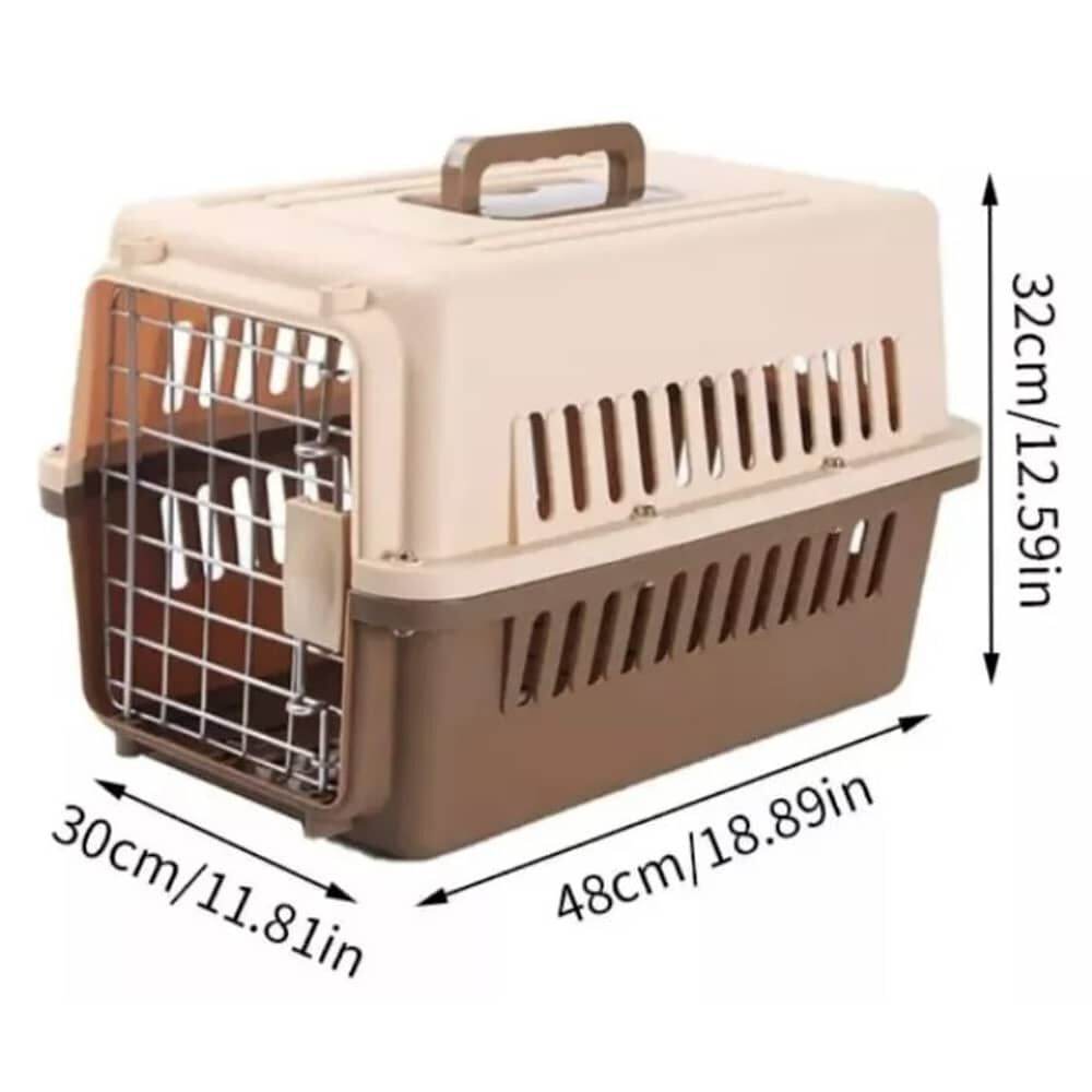 Transportador Perros Gatos Conejos Canil Para Mascotas 48cm image number 2.0