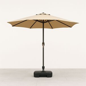 Quitasol Recto Caf&eacute; 2,7 Mt + Base 22 Litros