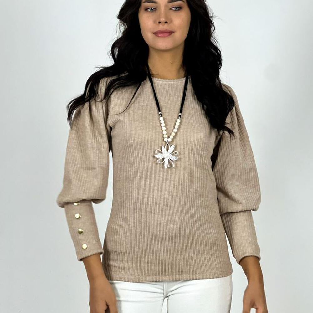 Polera Lanilla Manga Princesa image number 14.0