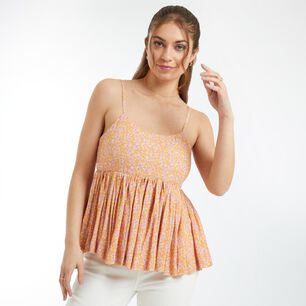 Blusa Vuelo En Ruedo Regular Sin Mangas Mujer Freedom