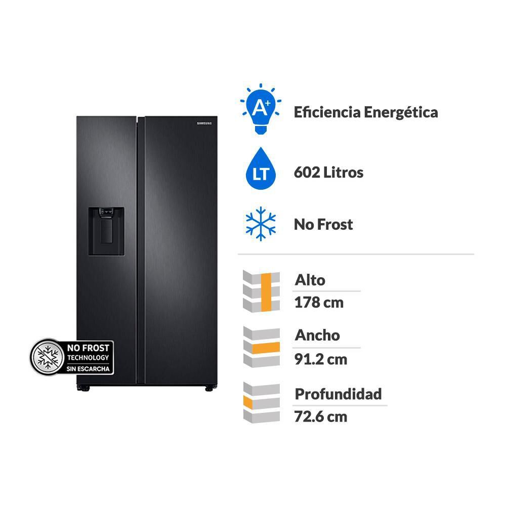 Refrigerador Side By Side Samsung RS60T5200B1/ZS / No Frost / 602 Litros image number 1.0