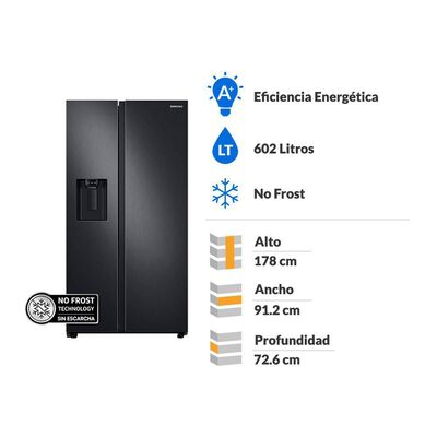 Refrigerador Side By Side Samsung RS60T5200B1/ZS / No Frost / 602 Litros