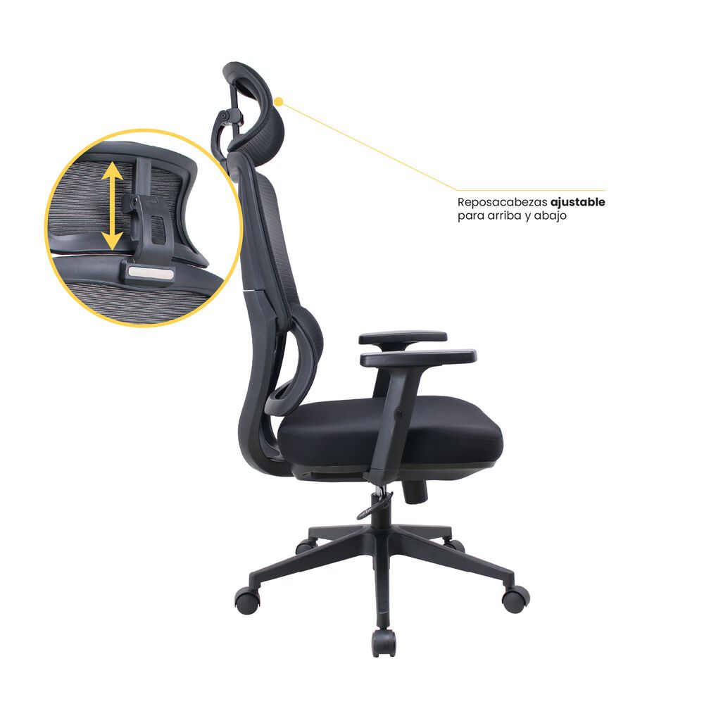Silla Escritorio Oficina Ergon&oacute;mica Reclinable Ergotech Levo image number 4.0