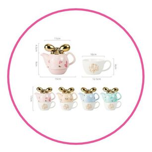 Juego De T&eacute; Tetera Cer&aacute;mica Individual Luxury Its A Girl
