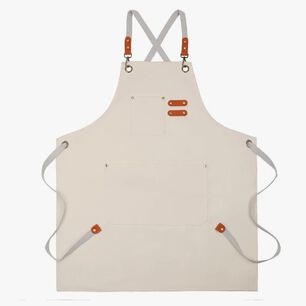 Pechera Delantal Barbacoa Beige