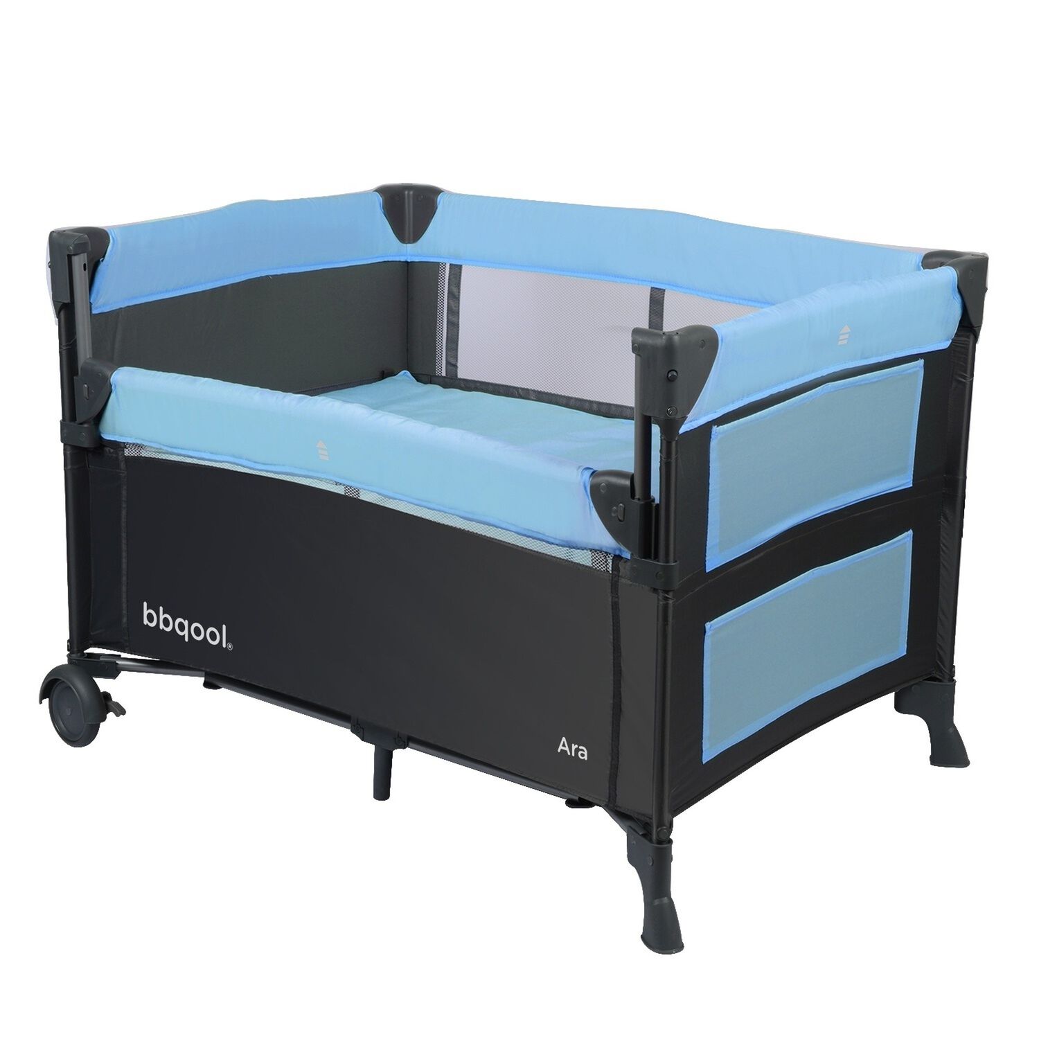Cuna Playard Colecho Ara Blue + Colch&oacute;n De Viaje Plegable image number 1.0