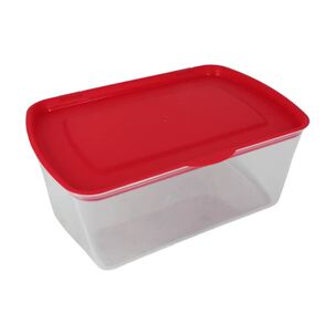 Set De 4 Contenedores Con Tapa Rectangulares Pl&aacute;sticos De Diferente Tama&ntilde;o Y Capacidad