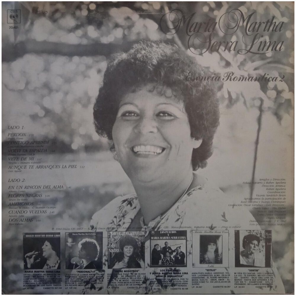 Maria Martha Serra Lima - Esencia Romantica 2 | Vinilo Usado image number 1.0