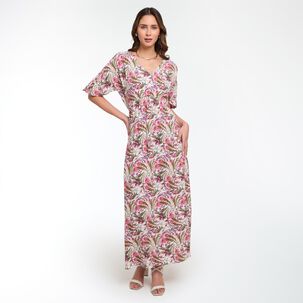 Vestido Largo Sin Mangas Cuello V Mujer Kimera