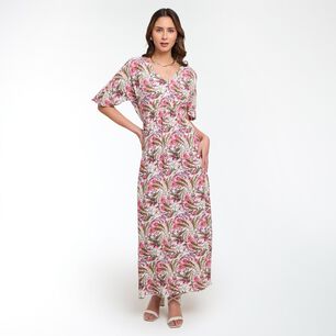 Vestido Largo Sin Mangas Cuello V Mujer Kimera