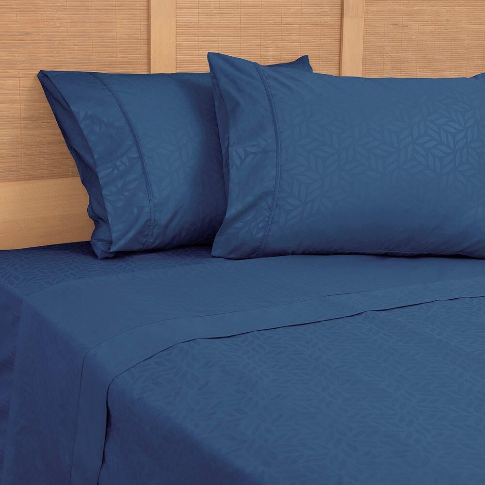 Sabana Plumetti Embossed 2 Plazas Azul image number 2.0