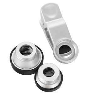 Lente Clip Para Celular 3 En 1 Ojo De Pez Universal Lente Clip Para Celular 3 En 1 Ojo De Pez Universal