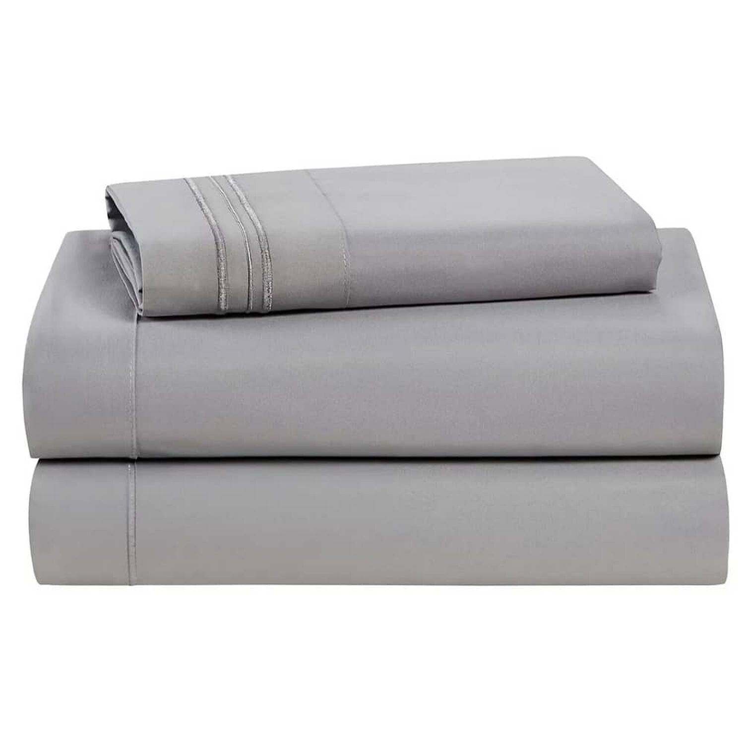 Sabana 1800 Hotel Ultra Suave + Funda Bordada. 1.5 Plazas Gris image number 0.0