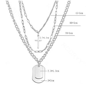 Cadena Acero 3 En 2 Dorado