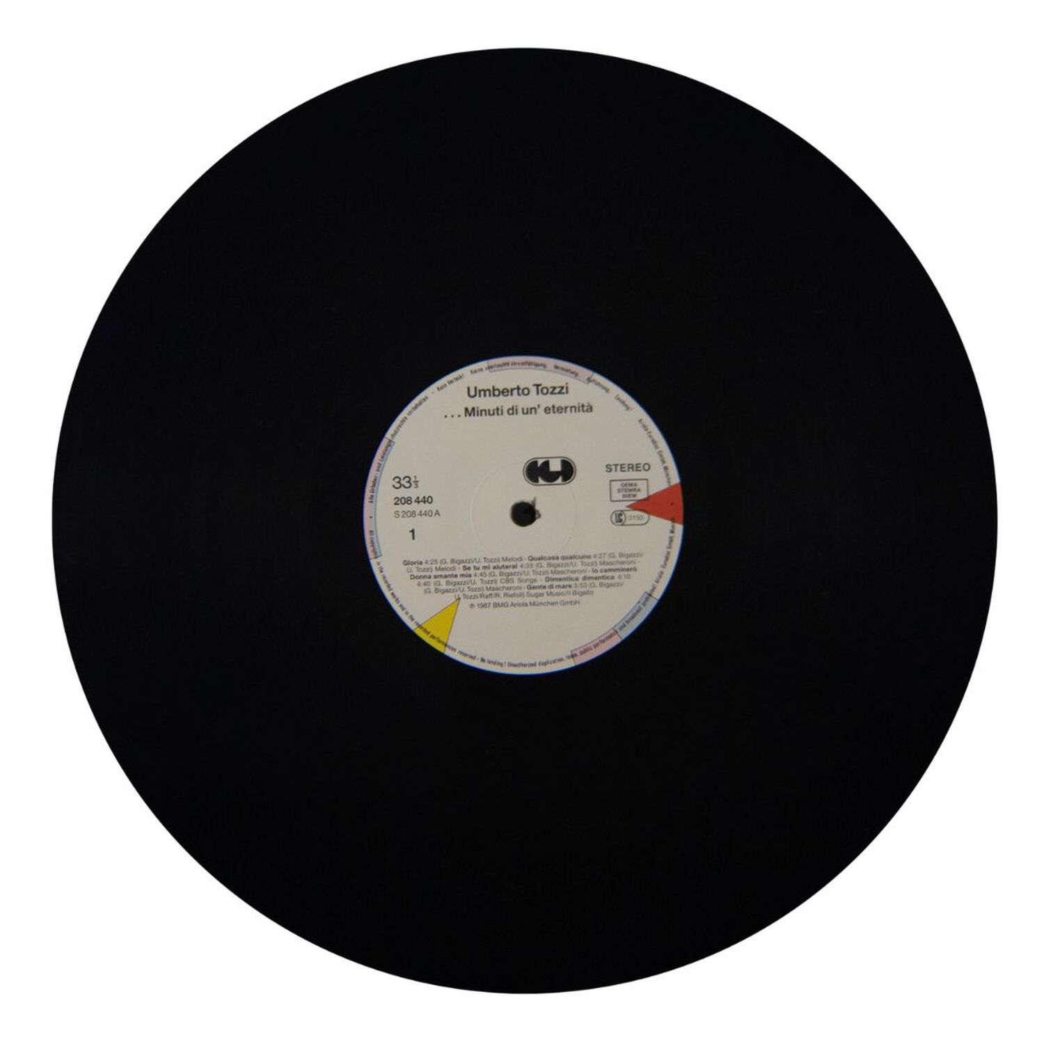Umberto Tozzi - Minuti Di Un Eternita | Vinilo Usado image number 2.0