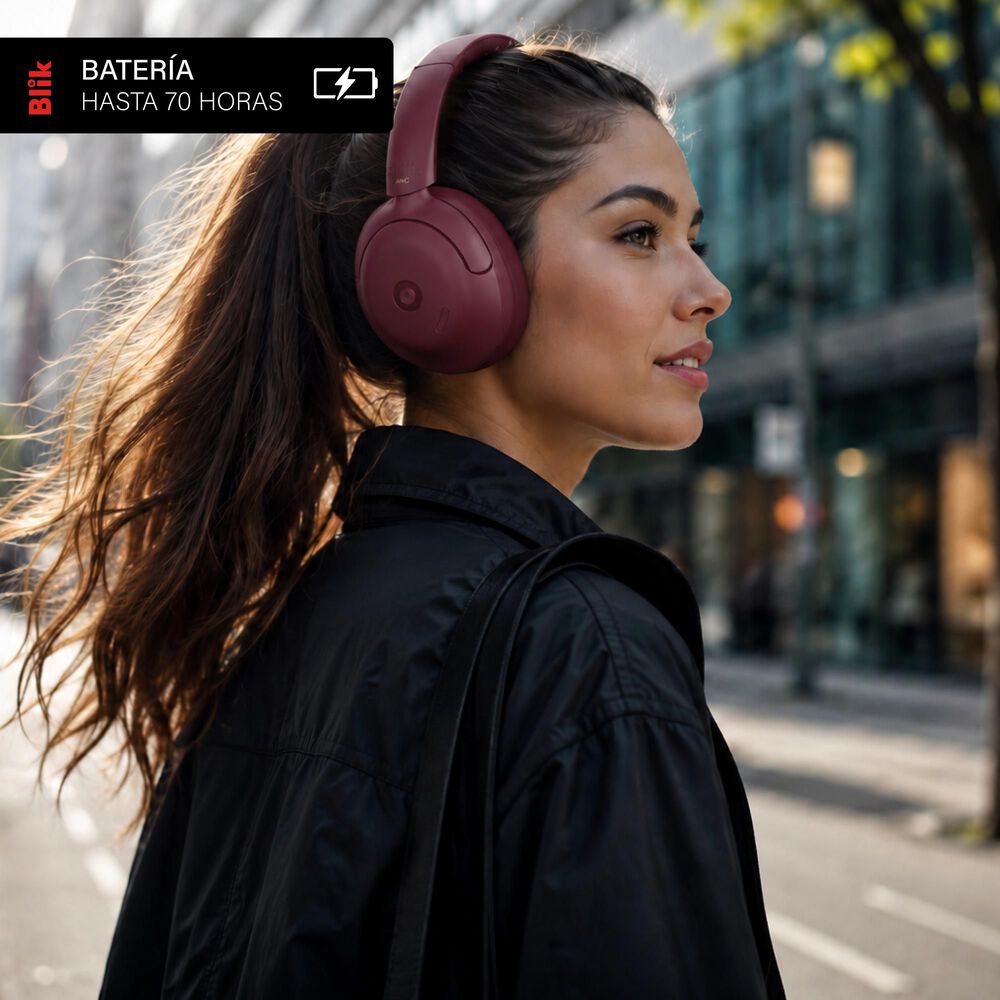Audífonos Bluetooth Blik Soul950 Burdeo, foto 5