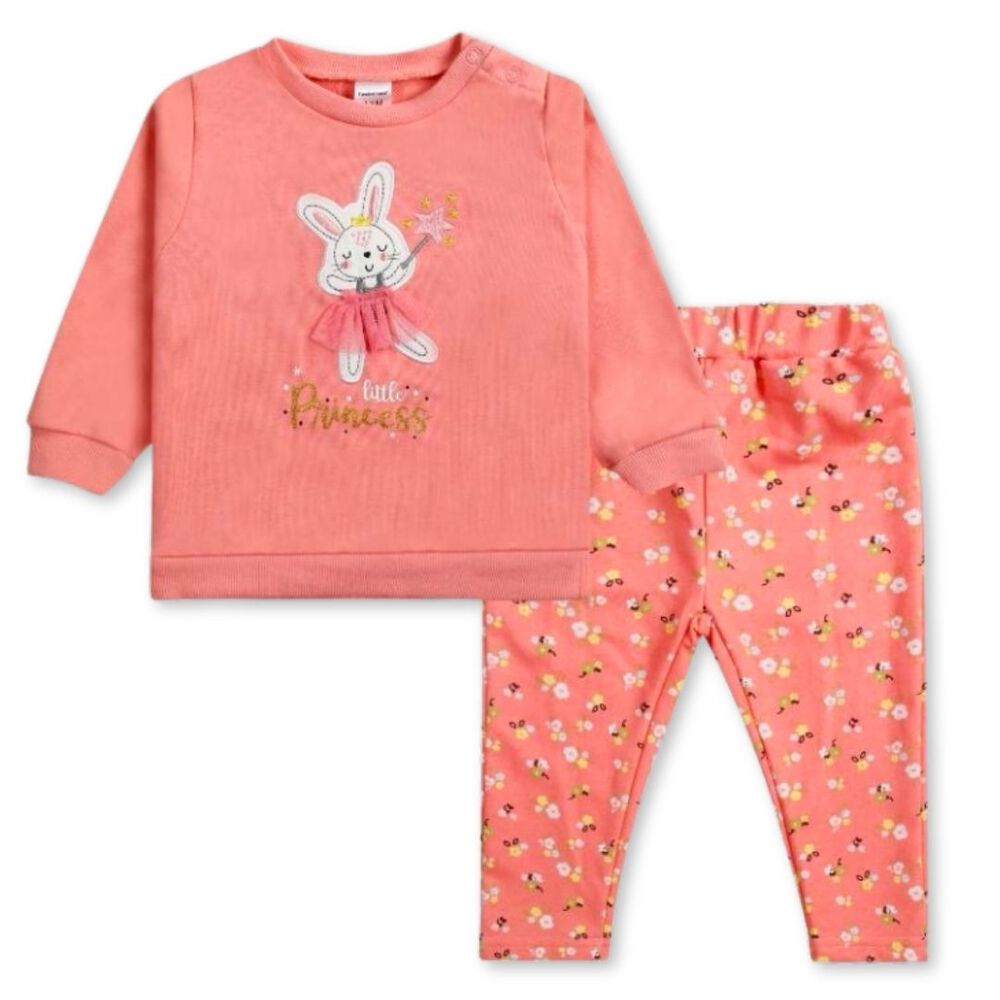 Set 2 Piezas Conjunto Buzo Poleron Ni&ntilde;a 100% Algodon Litle Princess image number 0.0