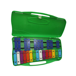 Metalófono Cromático De 25 Tonos Verde All25g + Baqueta Adicional