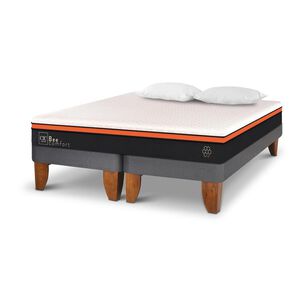 Cama Europea Cic Bee Comfort / King / Base Dividida + Almohadas