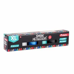 Pack X 4 Cajas Témpera Metalizada 6 Colores Torre