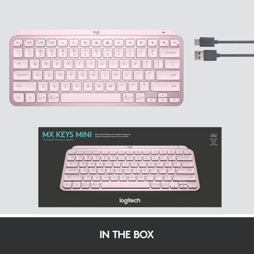 Teclado Logitech Mini Mx Keys Rosa image number 6.0