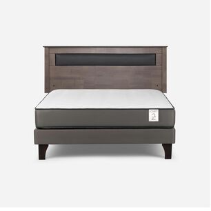 Cama Europea Rosen New Style 2 Plus / 2 Plazas / Base Normal + Respaldo