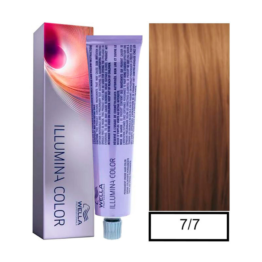 Wella - Tintura Permanente Illumina Color 7/7 Rubio Medio Marrón 60 Ml + Oxidante image number 0.0