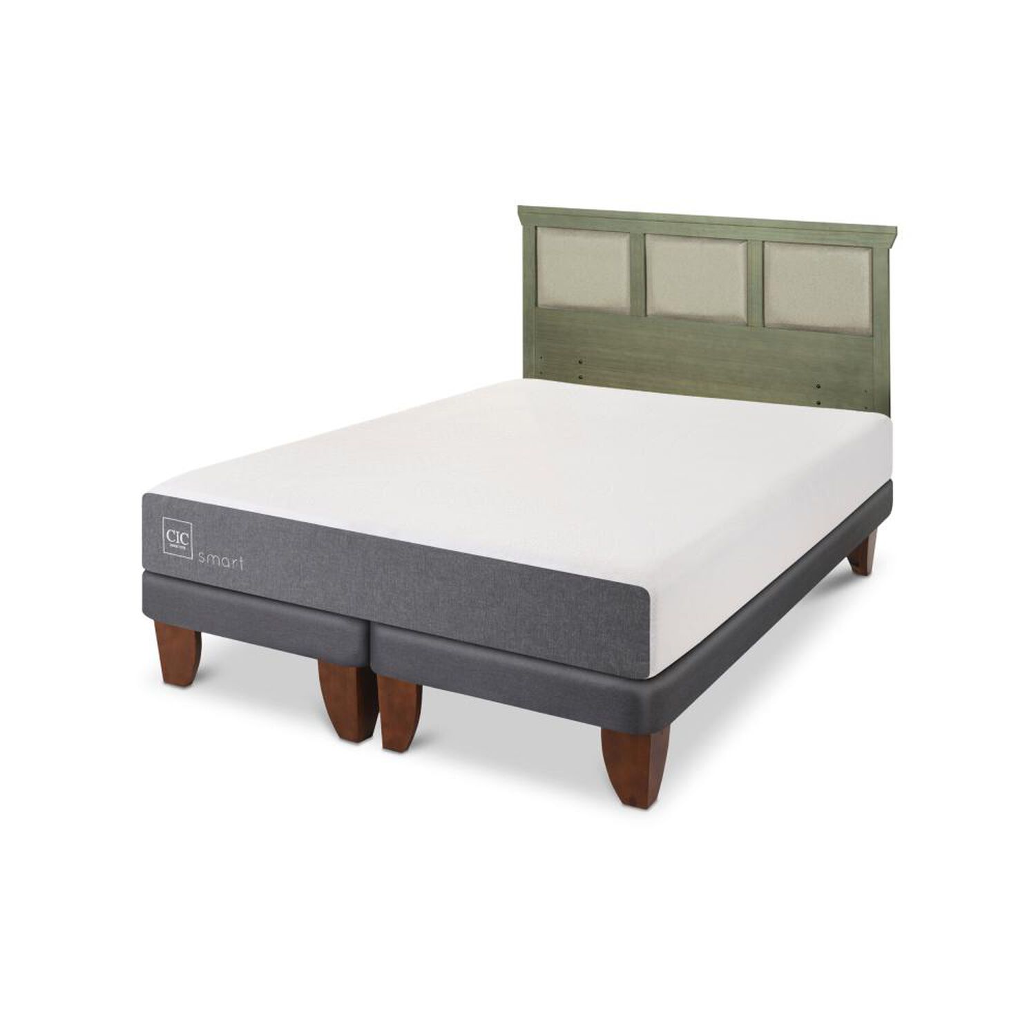 Cama Europea Cic Smart / King / Base Dividida + Respaldo image number 4.0