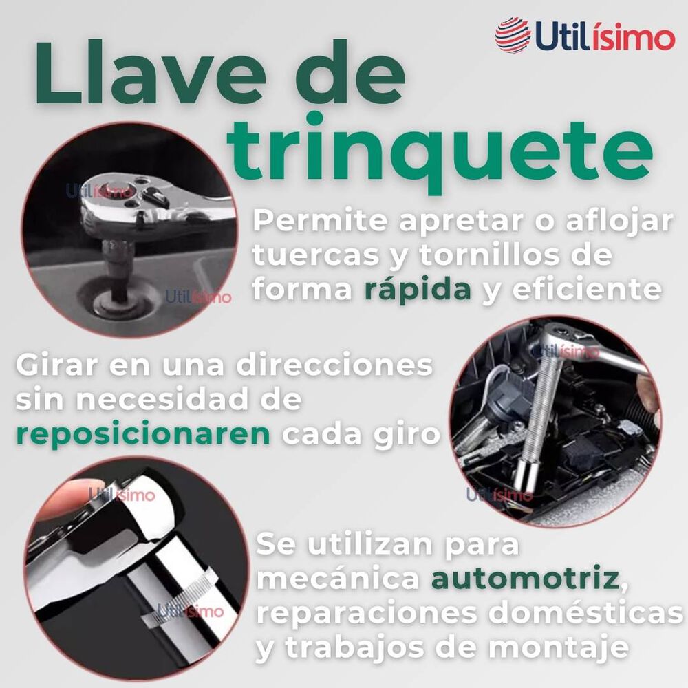 Set Caja De Herramientas 216 Piezas Dados Y Llaves Acero Cromo image number 5.0