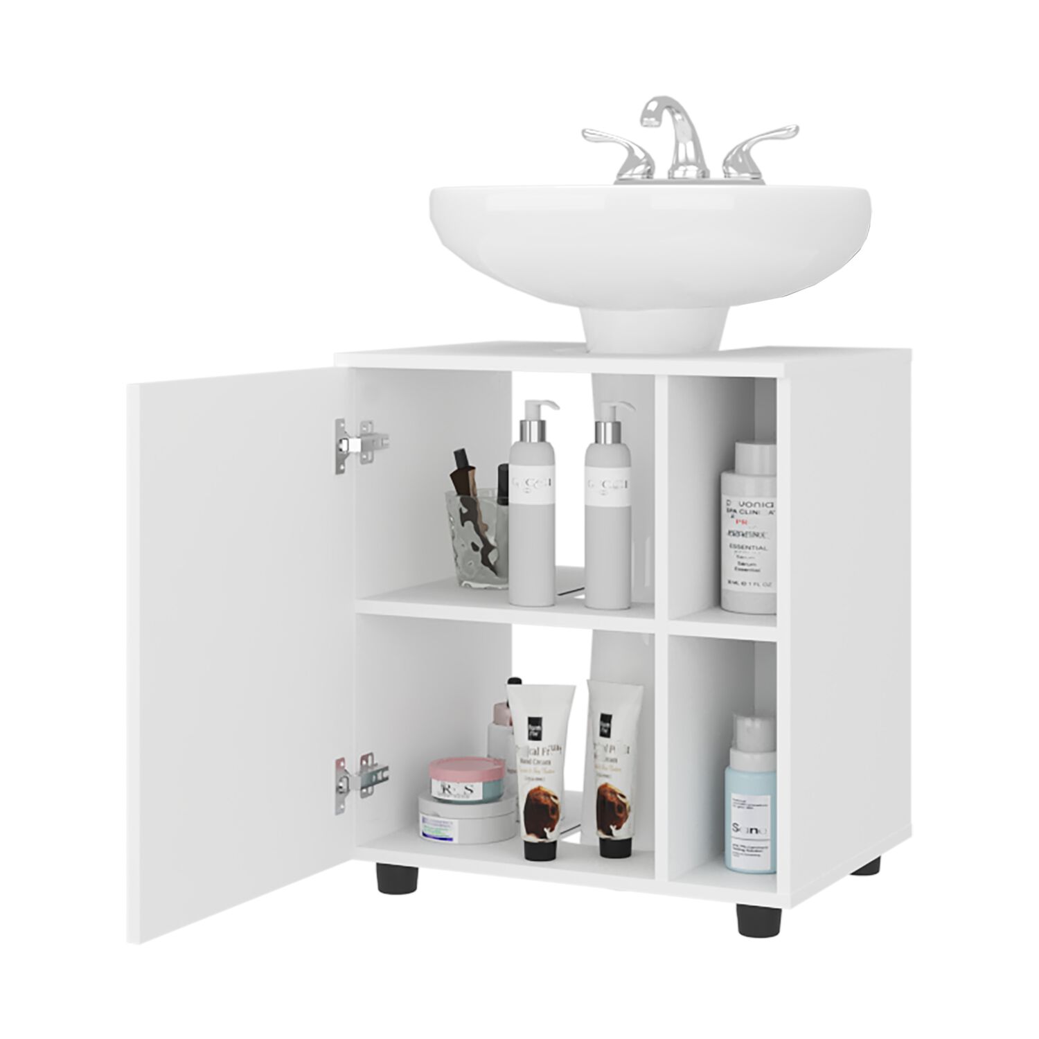 Mueble Para Lavamanos 1 Puerta 4 Espacios 62x55x41.3 Cm image number 3.0