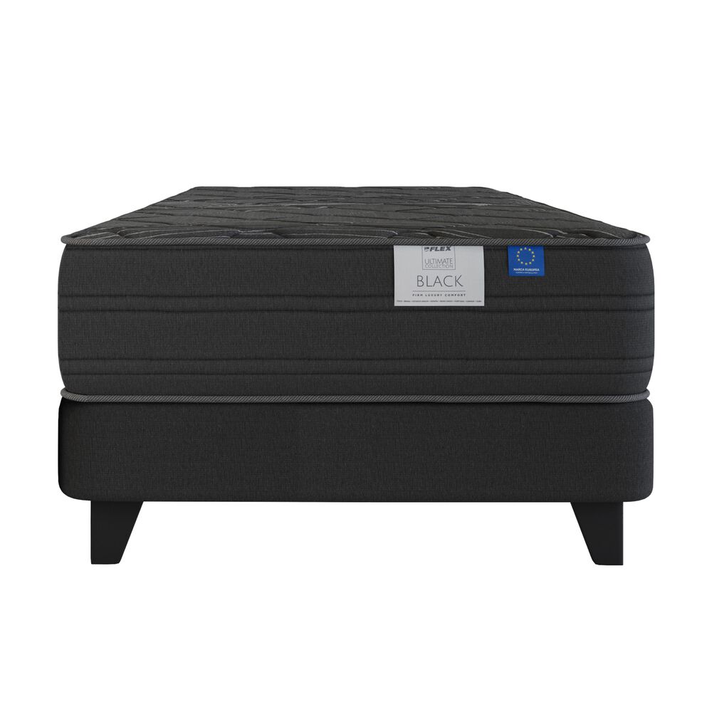 Cama Europea Flex Black / 1.5 Plazas / Base Normal image number 1.0