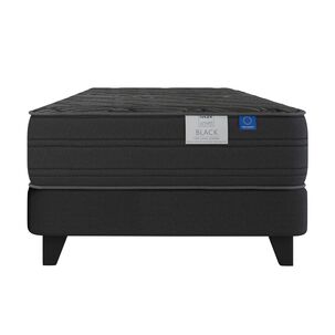 Cama Europea Flex Black / 1.5 Plazas / Base Normal
