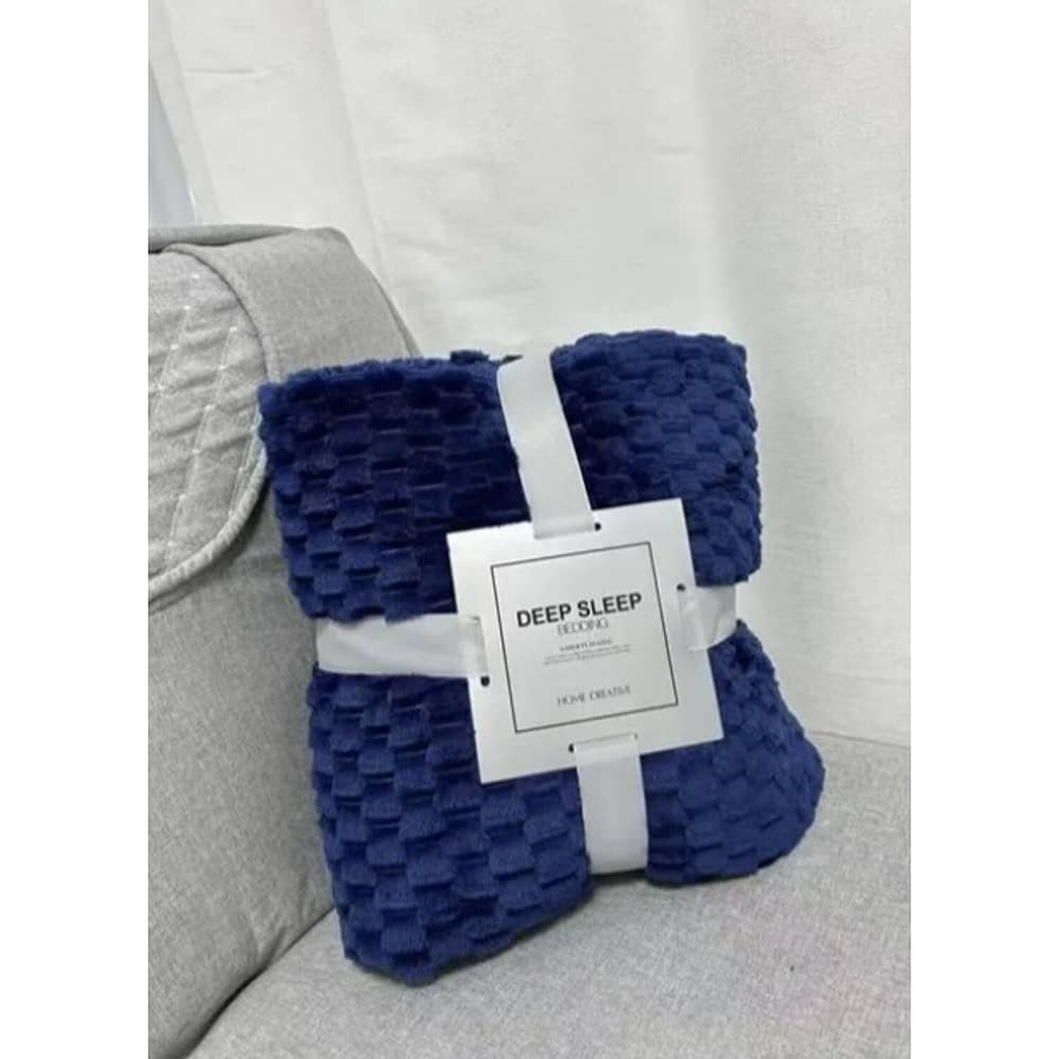Mantas Para Cama Frazadas Decorativa Manta Azul image number 1.0