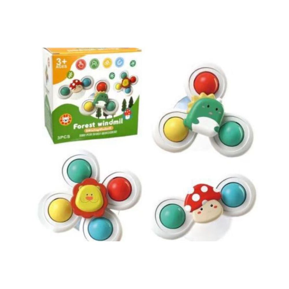 Juguetes Sensorial Giratorios Spinner Con Ventosa Para Bebé image number 2.0