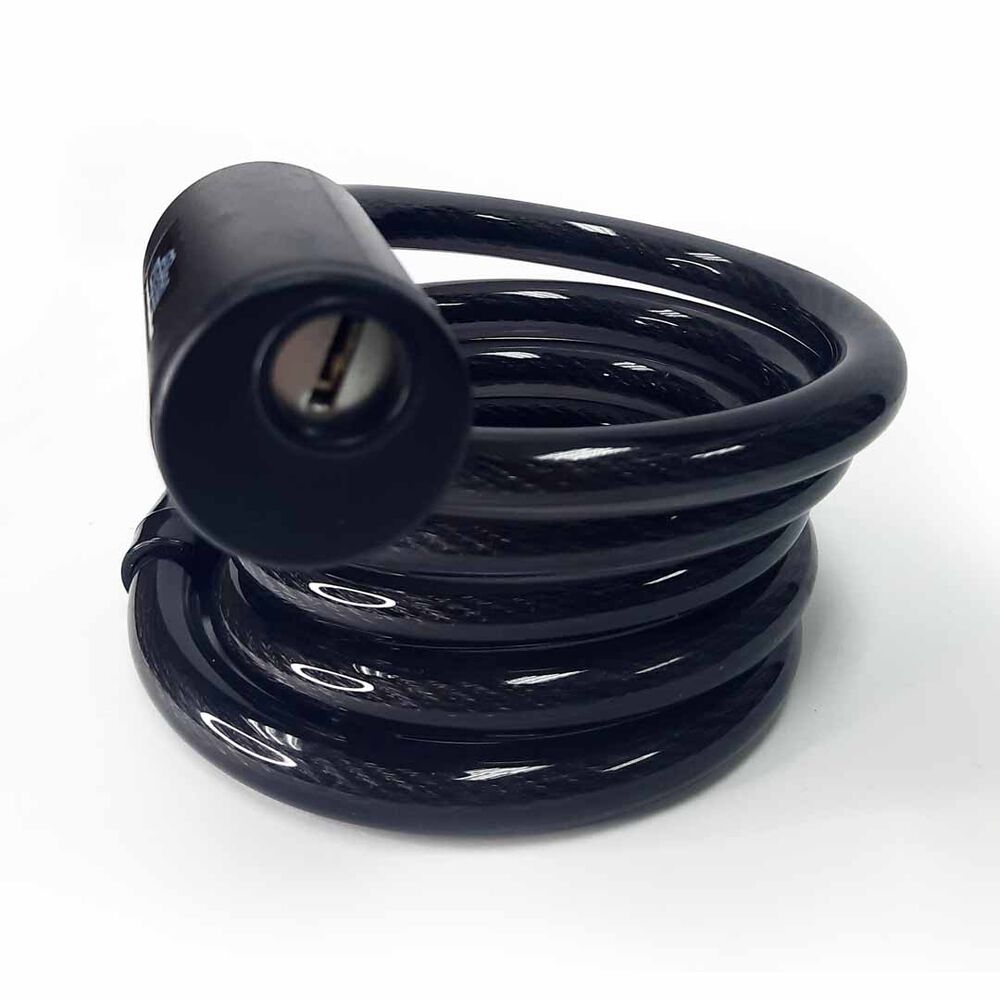 Cadena Espiral Onwheels Con Llave 1.2x150cm Negro image number 3.0