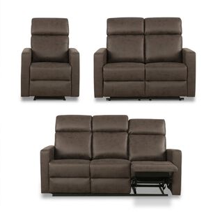 Juego De Living Reclinable Cic Asturias / 3 Cuerpos + 2 Cuerpos + 1 Cuerpo