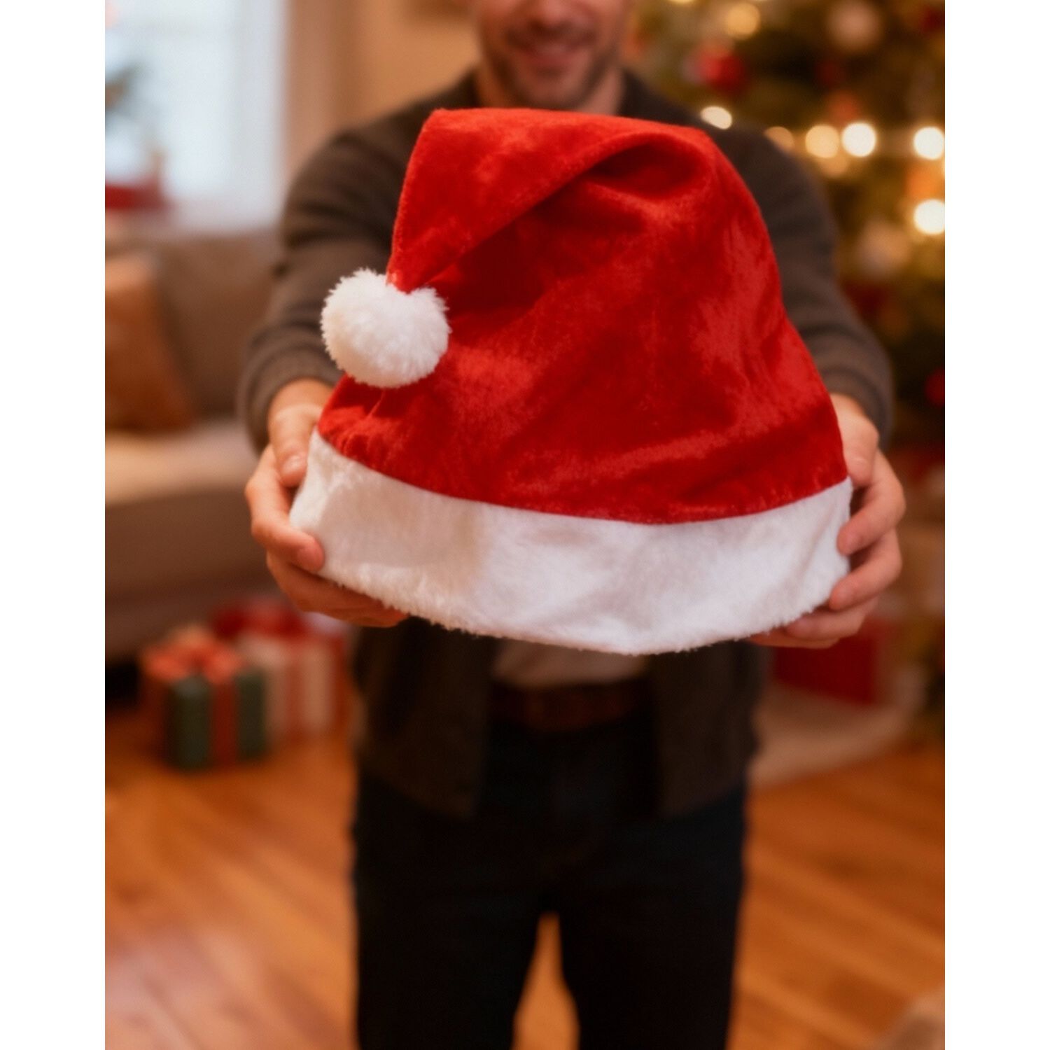 Pack De 3 Gorro Viejo Pascuero Premium Navidad image number 3.0