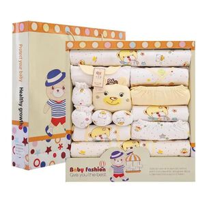 Ajuar Ropa Bebe Reci&eacute;n Nacido Baby Shower Amarillo Talla 0 A 3 Meses