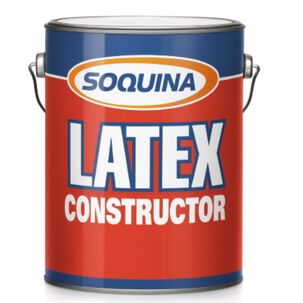 Pintura Latex Constructor Soquina Antihongos Galón Crema Pintura