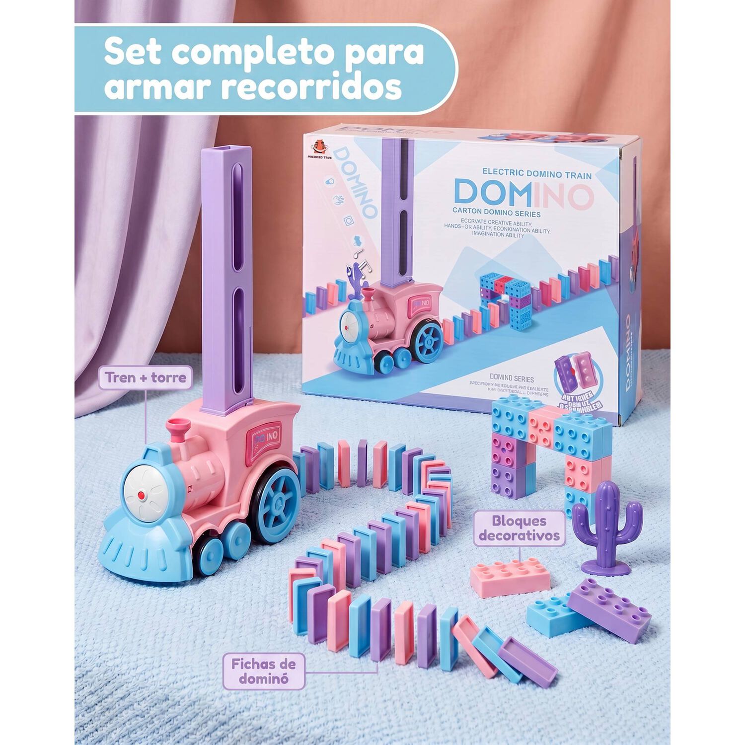 Juguete Trencito Domino Didactico Para Ni&ntilde;os image number 0.0