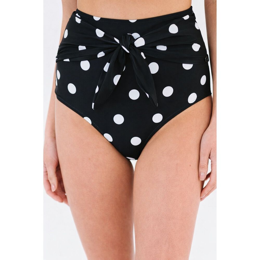 Calzon Bottom De Ba&ntilde;o Talle Alto Control Lunares Gloriahoon image number 0.0
