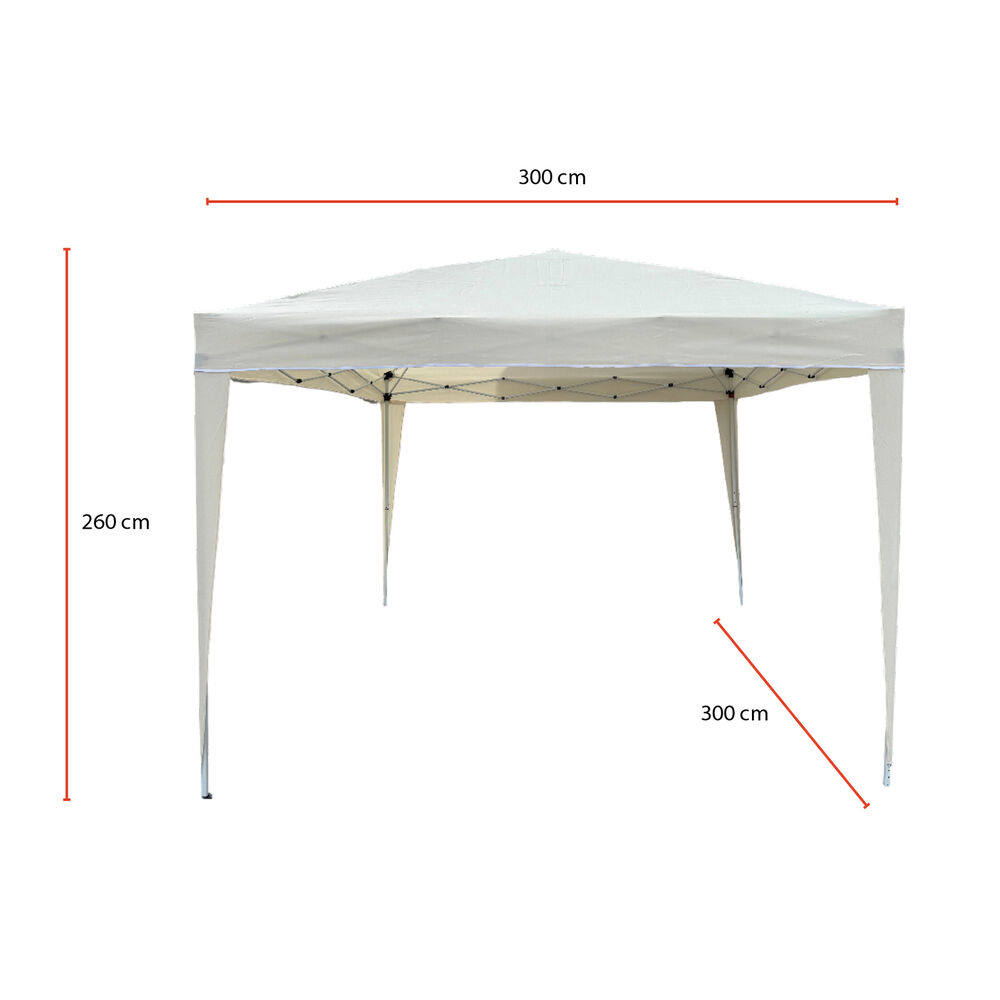 Toldo Terraza 3x3 M Reforzado Con Bolsa De Transporte Beige image number 2.0
