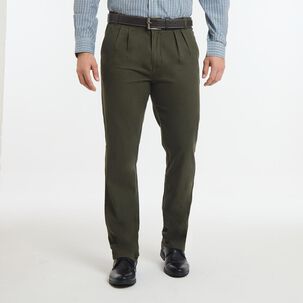 Pantalón Liso Tiro Medio Regular Hombre Herald