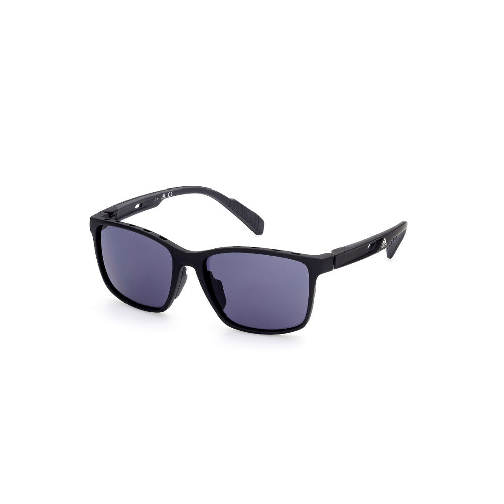 Lentes De Sol Negro Mate Gris Adidas Sport image number 1.0