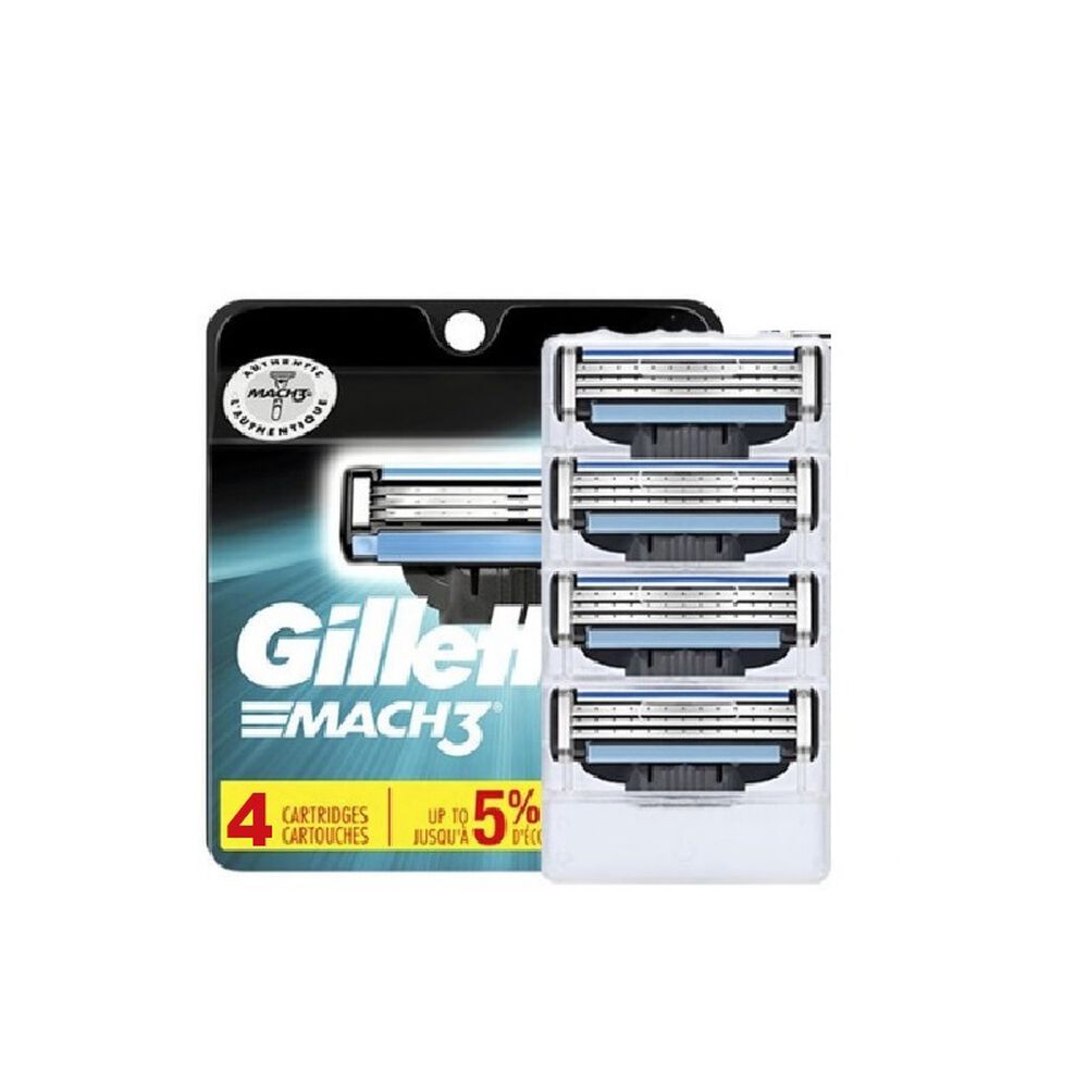 Repuesto Para Prestobarba Gillette Mach 3 Turbo 4 U Cabezal Maquina Afeitadora image number 0.0