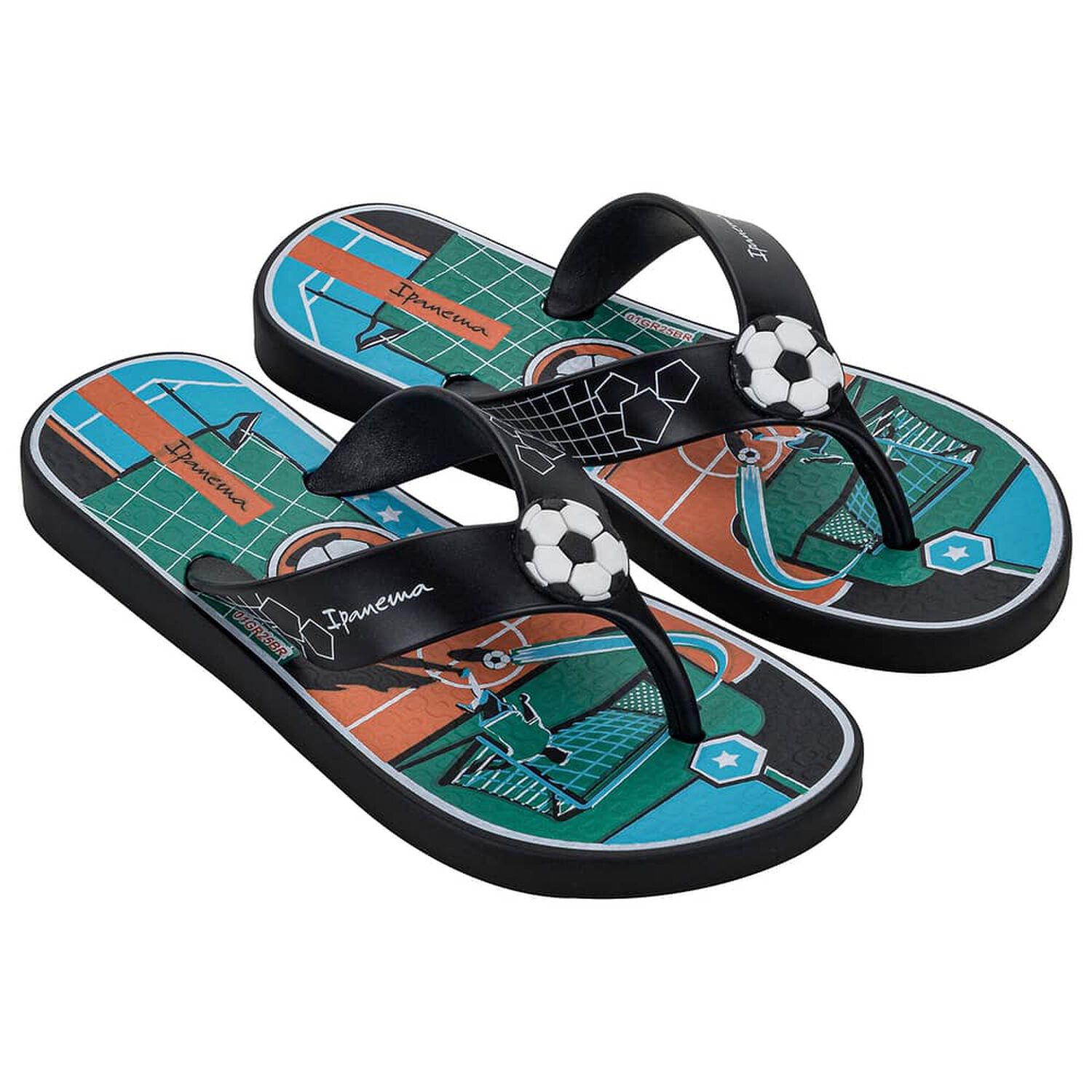 Sandalia Infantil Negro/verde Sporty Ipanema image number 1.0