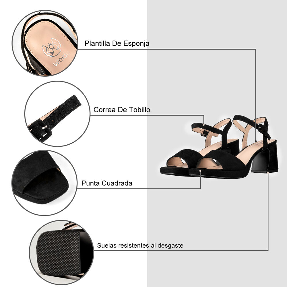 Sandalia De Vestir Fiesta Taco Medio Mujer Weide You238 image number 7.0