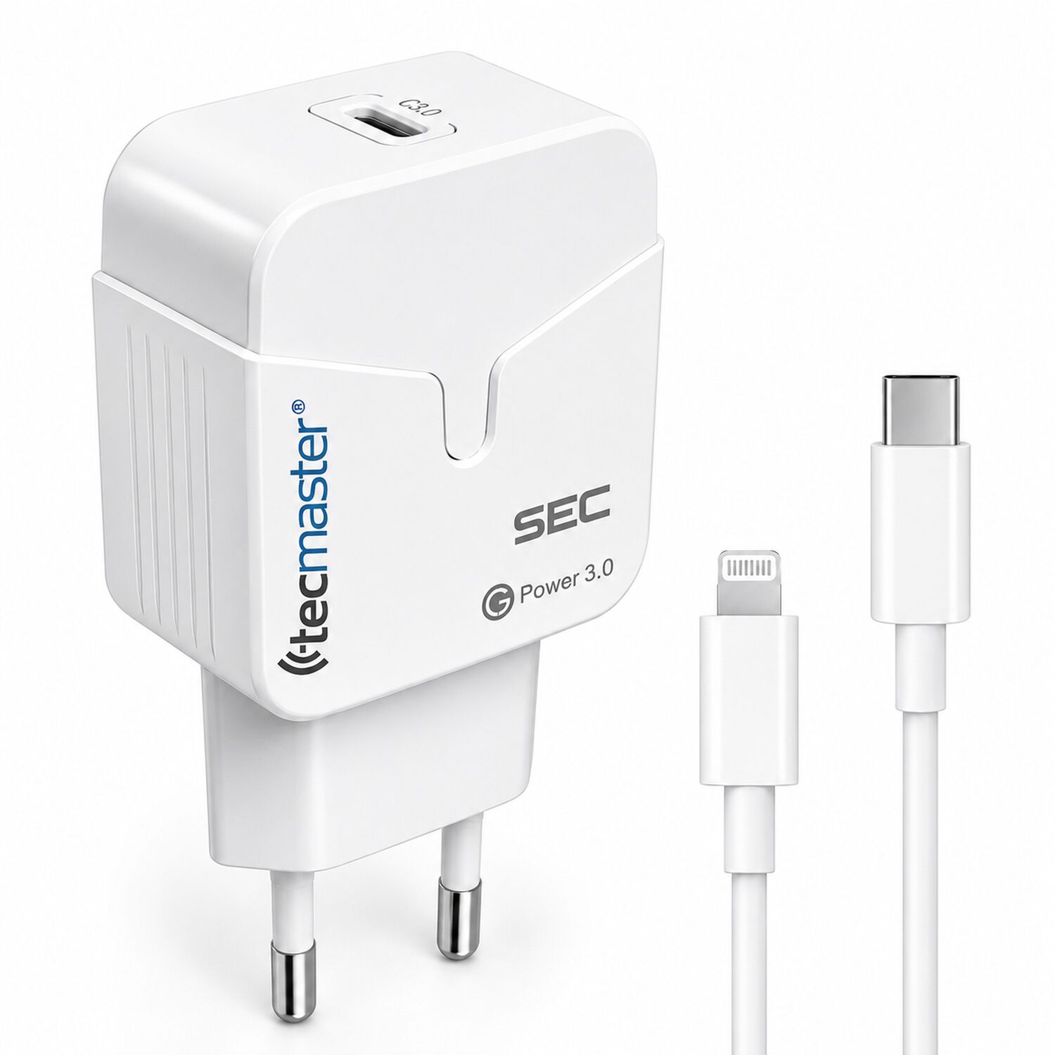 Cargador Para Iphone De Carga R&aacute;pida Con Cable Lightning Sec image number 1.0