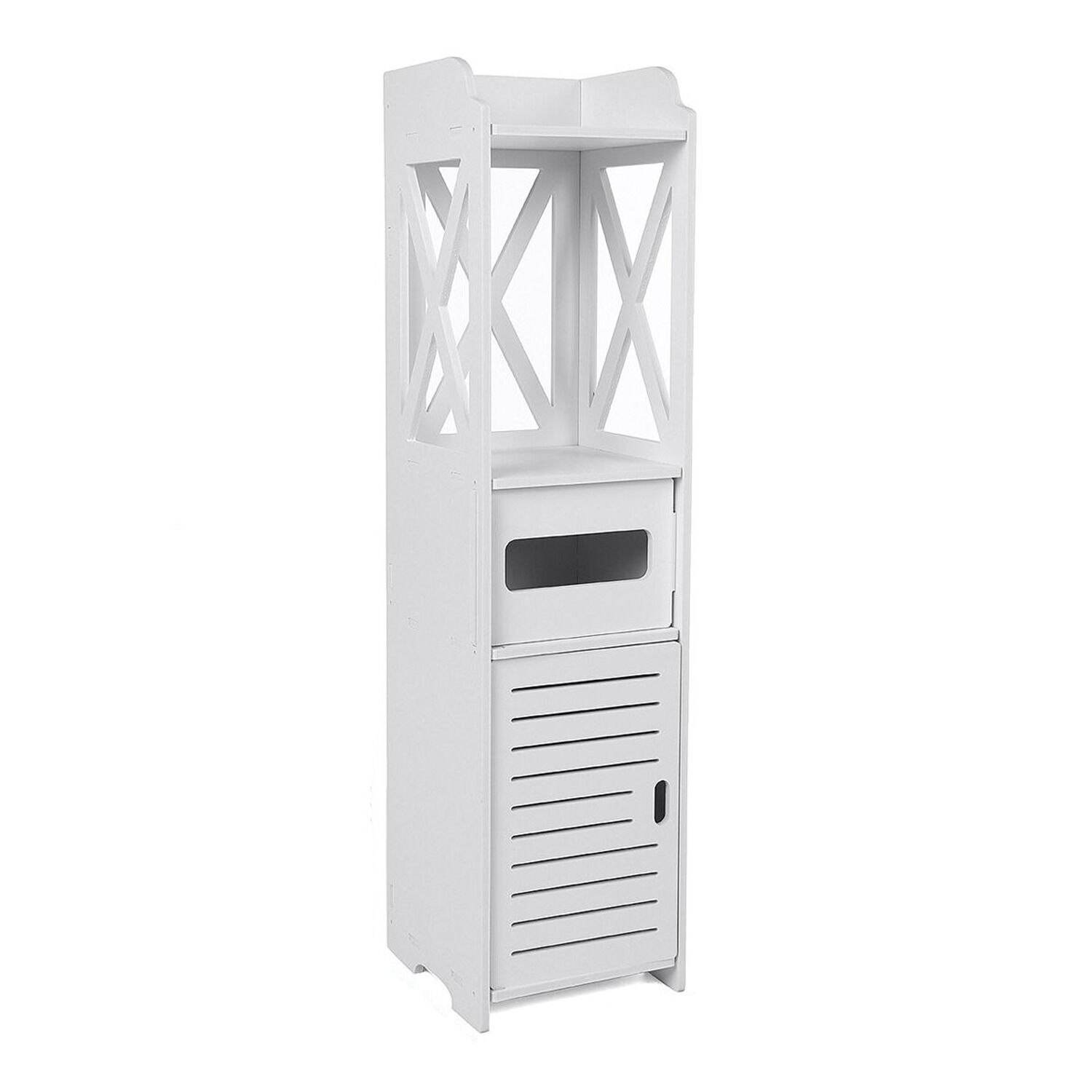 Estante Ba&ntilde;o Organizador Multiuso 80x20x18 Cm Blanco image number 1.0