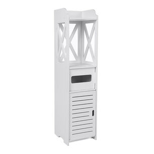 Estante Ba&ntilde;o Organizador Multiuso 80x20x18 Cm Blanco